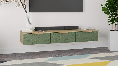 ТВ тумба подвесная Асти-1 Бразо - фото 1