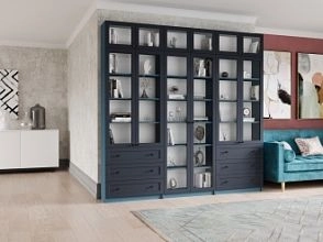 Шкаф для книг Билли ьмин 54 Деним супер софт