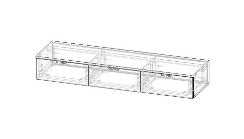 ТВ тумба подвесная Тоди-3 Черный - фото 3