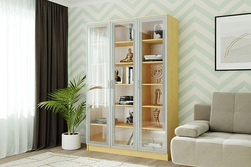 Книжный шкаф Альма-13 Клён - фото 1