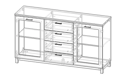 Комод Техас-10 МДФ - фото 3