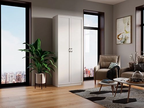 Шкаф распашной Стелла-23 Белый - фото 1