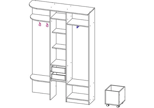 Прихожая Вика 1Д - фото 2
